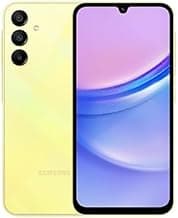 SAMSUNG Galaxy A15 (SM-155M/DSN), 128GB 6GB RAM, Dual SIM, Factory Unlocked GSM, International Version (Ring Grip Case Bundle) (Yellow)