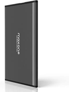 Maxone 1TB Ultra Slim Portable External Hard Drive HDD USB 3.0 for PC, Mac, Laptop, Charcoal Grey