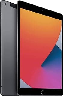 2020 Apple iPad 8th Generation (10.2-inch, Wi-Fi + Cellular, 32 GB) - Space Gray (Renewed)