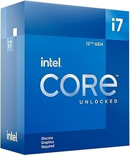 Intel Core i7-12700KF Desktop Processor 12 (8P+4E) Cores up to 5.0 GHz Unlocked LGA1700 600 Series Chipset 125W