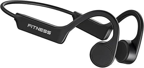 PSIER Bone Conduction Headphones, Open Ear Bluetooth 5.3 Wireless Headphone, Bone Conduction Earbuds 8H Playtimes Sports Earphones with Mic, IPX6 Waterproof Earbuds for Hiking, Cycling, Gym, Black