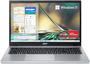 Aspire 3 A315-24P-R7VH Slim Laptop | 15.6" Full HD IPS Display | AMD Ryzen 3 7320U Quad-Core Processor | AMD Radeon Graphics | 8GB LPDDR5 | 128GB NVMe SSD | Wi-Fi 6 | Windows 11 Home in S Mode