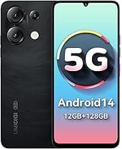 UMIDIGI G9 5G Unlocked Phone, Android 14 Cell Phone, 5G Dual SIM, 12(6+6) GB +128GB/1TB TF Expand, 6.75" HD+ 90Hz Display, 50MP Camera, AI Face & Fingerprint Unlock, 5000mAh Android Phone Black
