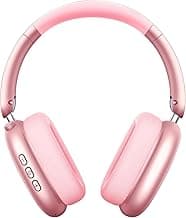 Y01 Wireless Over Ear Headphones, Noise Canceling Bluetooth 5.3 Headphones with Microphones,Hi-Res Audio,48H Playtime,Foldable,Breathable Soft Earpads for iOS/Android/Samsung/PC-Pink