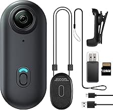 128GB FHD 1080P Mini Body Camera, Wearable Action Body Cam, Thumb Size Hands Free Recording Body Worn Camera, Premium Portable Camcorder Mount Anywhere for Work, Travel, Pet Walking (Black)