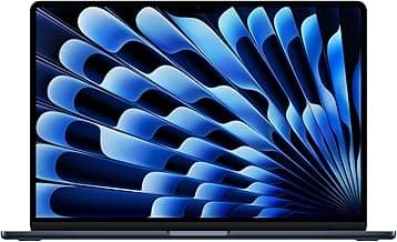2025 MacBook Air 15-inch Laptop with M4 chip: Built for Apple Intelligence, 15.3-inch Liquid Retina Display, 16GB Unified Memory, 256GB SSD Storage, 12MP Center Stage Camera, Touch ID; Midnight