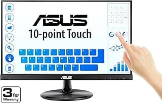 ASUS VT229H 21.5" Monitor 1080P IPS 10-Point Touch Eye Care with HDMI VGA, Black