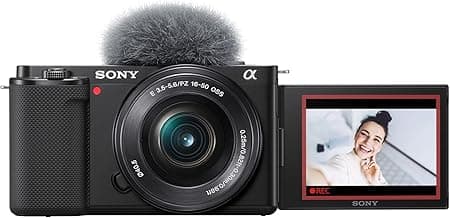 Alpha ZV-E10 - APS-C Interchangeable Lens Mirrorless Vlog Camera Kit - Black