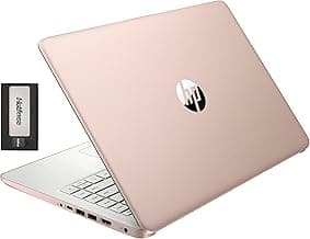 Stream 14" HD BrightView Laptop, Intel Celeron N4120, 16GB RAM, 416GB Storage (128GB eMMC + 288GB Docking Station Set), Intel UHD Graphics, 720p Camera, Wi-Fi, 1 Year Office 365, Win 11 S, Gold