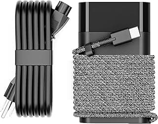 New Slim HP 65W USB C Laptop Charger Replacement for HP Spectre x360, Envy, Chromebook, Elitebook x360, Pavilion, Elite x2 Travel Type C Power Cord Ac Adapter