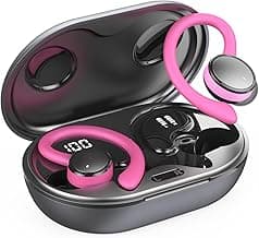 Wireless Earbuds, Bluetooth 5.4 Headphones Sport with ENC Noise Cancelling Mic, Rose